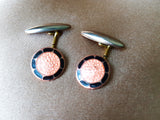 FABULOUS Art Deco Cufflinks, Guilloche Enamel Cuff Links,Gilt Metal,1920s Cuff Links,Mens Suit Accessories,Wedding Gifts