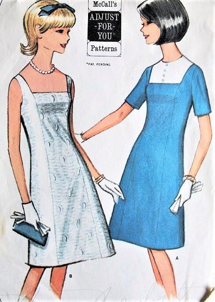 1960s CUTE A Line Dress Pattern McCALLS 7722 Day or After 5 Styles Bus – A  Vintage shop