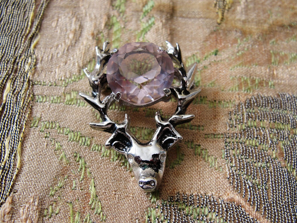 Scottish Art Nouveau Silver top Brooch