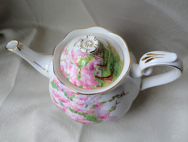 BEAUTIFUL Vintage Teapot, English Bone China 5 Cup Teapot, Royal