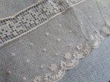 Lovely French Lace Collar, Very Pretty Lace and Design, Heirloom Sewing, Collectible Vintage Collars