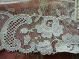 BEAUTIFUL 1920s Antique French Lace, Doll Size, Salesmans Sample, Bridal, Flapper Era,Downton Abbey, Gatsby ,Collectible Trims