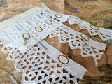 RESERVED UNIQUE and Rare To Find, Salesman's Sample Booklet of White on White Embroideries, Frame It or Use In Heirloom Sewing or Crafts, Collectible Textiles