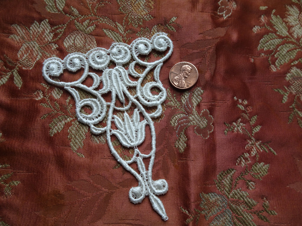 GORGEOUS Unusual Antique Applique, French Lace Applique,Victorian,Edwardian,Antique Lace ,Mixed Lace,For Dolls,Wedding Gowns,Collectible Lace