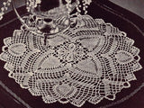 VINTAGE 1940s Coats Clark 252 Book Pineapple Pageant Crochet Patterns Ruffled Lace Doilies