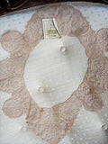 Breathtaking Antique FRENCH Netted Tambour LACE Circular Collar Applique Roses Flowers Bridal Wedding Flapper Era Downton Abbey Gatsby