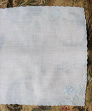 BEAUTIFUL Appenzell Baby Blue Embroidery Hankie Handkerchief Fine Embroidery Work Wedding Bridal Bridesmaid Special Hanky Something Blue