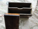 ANTIQUE Dove Tail Box Playing Cards Storage Card Box Original Patina Box Perfect Card Players or Gentlemans Gift Collectible Small Box