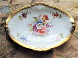 LUXURIOUS Vintage Hammersley English Bone China LADY PATRICIA Handled Serving Dish Lavish Gold Trim,Tea Party, Weddings,Bridal Showers