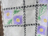 ANTIQUE Linen Runner Dresser Buffet Scarf Table Centerpiece Hand Embroidery Work Natural Linen Perfect For Mission Oak Furniture Farmhouse