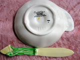 ANTIQUE Carlton Ware Yellow Buttercup Dish and Knife,Figural Vintage Carlton Ware,1930s Carlton Ware, Australian Design,Country Kitchen