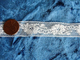 GORGEOUS Antique French Lace, Cotton Trim, Dainty Lace, 50 inches,For Dolls,Christening Gowns, Baby Bonnets, Bridal Heirloom Sewing