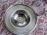 ANTIQUE Art DECO Silver Tea Strainer,Loose Tea Leaf Strainer,Vintage Tea Time,Tea Making,Tea Leaf Strainer, Tea Collectibles, Silver Plate