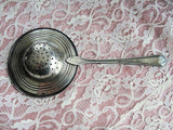 ANTIQUE Art DECO Silver Tea Strainer,Loose Tea Leaf Strainer,Vintage Tea Time,Tea Making,Tea Leaf Strainer, Tea Collectibles, Silver Plate