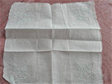 GORGEOUS Appenzell WEDDING Hanky Exquisite Embroidery Handkerchief Bridal Hankie Stunning Roses Embroidery,for Collector or Bridal Heirloom