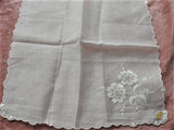 LOVELY Vintage WEDDING Hanky,Exquisite Swiss Embroidery Handkerchief,Bridal Hankie,Roses Embroidery,Bridal Heirloom,Collectible Hankies