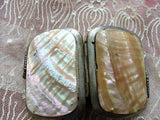 BEAUTIFUL Antique FRENCH Change Purse,Lovely Shell Sides,Dazzling Pearl Purse,Collectible Purses,Doll Size Purse,French Bebe Purse, Display