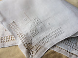 AMAZING Vintage DrawnThread Lace Hankie, Needle lace BRIDAL Hanky, WEDDING Handkerchief Hanky,Bridal Hankies Bridal Wedding Something Old