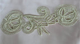 RESERVED Beautiful Antique FRENCH APPLIQUE Victorian Edwardian Beige Cream Lace For Fine Sewing Projects Dolls, Bridal Dress,Hats,Collectible Lace