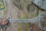 LOVELY Antique French Lace,Cotton Lace Trim,Dainty Pattern,Dolls,Christening Gowns,Bridal Lace,Heirloom Sewing,Collectible Lace