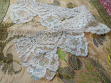 BEAUTIFUL Antique FRENCH Fine Lace Trim Flounce,Intricate Pattern  For Bridal Dress,Dolls,Flapper Dress,Heirloom Sewing Antique Textiles