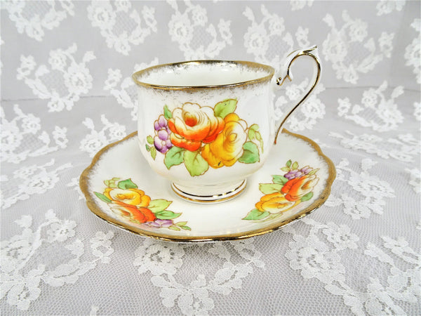 Vintage Old Royal Bone China teacup & high quality saucer