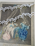 Antique FRENCH Tatted Lace,DOLL Tatting Trim Delicate Pattern,Flapper Era, Heirloom Sewing ,Vintage Clothing,Collectible Vintage Lace