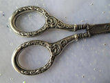 BEAUTIFUL Antique Birks Sterling Silver Scissors, Repousse Silver Sewing Needlework Scissors,Vanity Items,Collectible Vintage Scissors