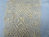 GORGEOUS Victorian Collar,MALTESE Silk Lace Collar, Lovely Bobbin Lace Long Collar Applique, Bridal Lace, Collectible Antique Lace