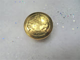 ROMANTIC 1920s Powder Compact,Cherubs and Flower Basket, Gold Tone Embossed Metal Box, Vanity Items, Collectible Powder Compacts