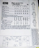 CUTE 1960s GRANNY Gown Dress Pattern McCALLS 8208 Three Versions EASY to Sew Bust 30 Vintage Sewing Pattern UNCUT