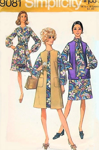 1970s CUTE Flared High Waisted Top or Mini Dress Pattern McCALLS 3682, Two  Sleeve Styles, Perfect Jeans Top, Bust 34 Easy Vintage Sewing Pattern