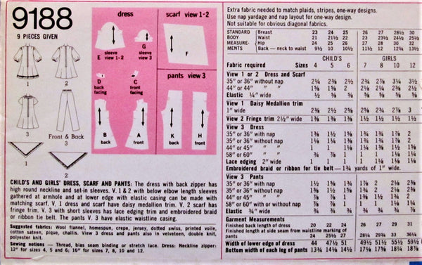 Simplicity 7118 Sewing Pattern for Dummies, Girls' Dress, Tops, Pants,  Shorts, Shawl, Sizes 7 8 10, FACTORY Folded, Uncut, Fashion Sewing -   Finland