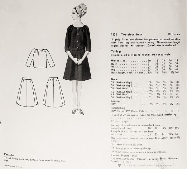 Vogue 2645 Vintage Designer Sewing Pattern by Donna Karan 