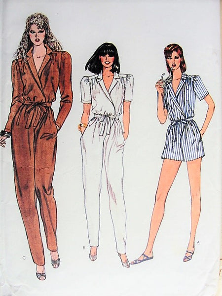 1980s Palazzo Pants Jumpsuit or Evening Dress Easy to Sew Vogue 7375 - Ruby  Lane