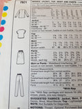 1980s CLASSY Jones New York Jacket,Top,Skirt and Pants Pattern McCALLS 7921, Easy Elegance, Bust 34 Vintage Sewing Pattern FF