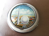 WONDERFUL Vintage 1939 Worlds Fair Ladies Powder Compact, Art Deco Era Compact, Trylon and Perisphere, NYC 1939 Worlds Fair, Collectible Compacts and Worlds Fair Collectibles