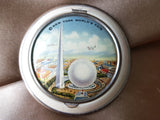 WONDERFUL Vintage 1939 Worlds Fair Ladies Powder Compact, Art Deco Era Compact, Trylon and Perisphere, NYC 1939 Worlds Fair, Collectible Compacts and Worlds Fair Collectibles