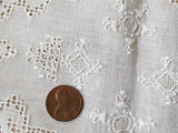 EXCEPTIONAL Italian linen Embroidery, Fine Lace Openwork, Needlelace,Raised Embroidery,Table Centerpiece Lots of Hand Work,Collectible Vintage Linens