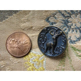 LOVELY Antique Figural Metal Victorian Fancy Button STAG Highly Detailed,Collectible Button,Collector Buttons,Collectible Victorian Buttons