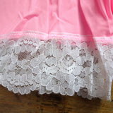 CUTE 1960s Vintage Pettipants Panties, SHOCKING PINK and White Lace, Never Worn, Collectible Vintage Lingerie