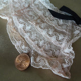 RESERVED PRETTY Vintage  Pink Lace Collar 1940s Era
