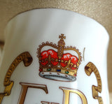 WONDERFUL 1970s Royalty Commemorative, Silver Jubilee of Queen Elizabeth II, Fine Bone China Coffee Mug, English Royalty Collectibles