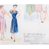 1950s BEAUTIFUL Dress Pattern McCALLS 8578 Daytime or Afternoon Dinner Dress Perfect For Sheer Fabrics Vintage Sewing Pattern