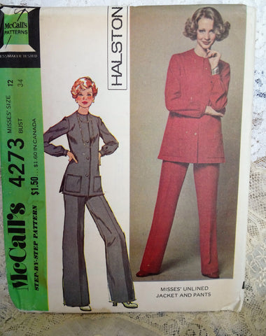 Simplicity 7177 Womens Wide Collar Dress or Top & Pants 1970s Vintage