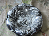 GORGEOUS Repoussé Antique Sterling Silver Dish, English Made, Exceptional Silver Work, Unique Design, High Quality Silver Workmanship, Collectible Silver