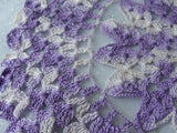 LOVELY Vintage Doily Lilac and Purple,Hand Crocheted Doily,Farmhouse Decor,French Country Cottage,Vintage Collectible Doilies
