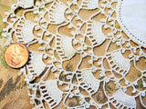 LOVELY Vintage Linen and Crochet Lace Large Doily Collectible Antique Doilies
