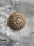 Lovely Antique Victorian Button Crocheted Crochet Collectible Button