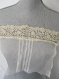 Antique Brussels and Tulle NETTED LACE Inset For ARMISTICE Blouse Like Downton Abbey Style Bridal Vintage Clothing